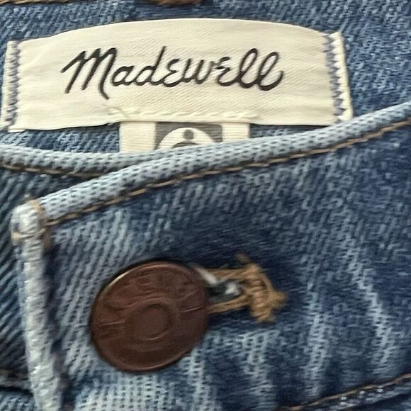 Madewell Women's The Momjean Blue Wash 5 Pocket‎ Style Cotton Mom Jeans Size 27 - Picture 6 of 16